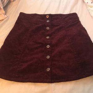 Velvet skirt
